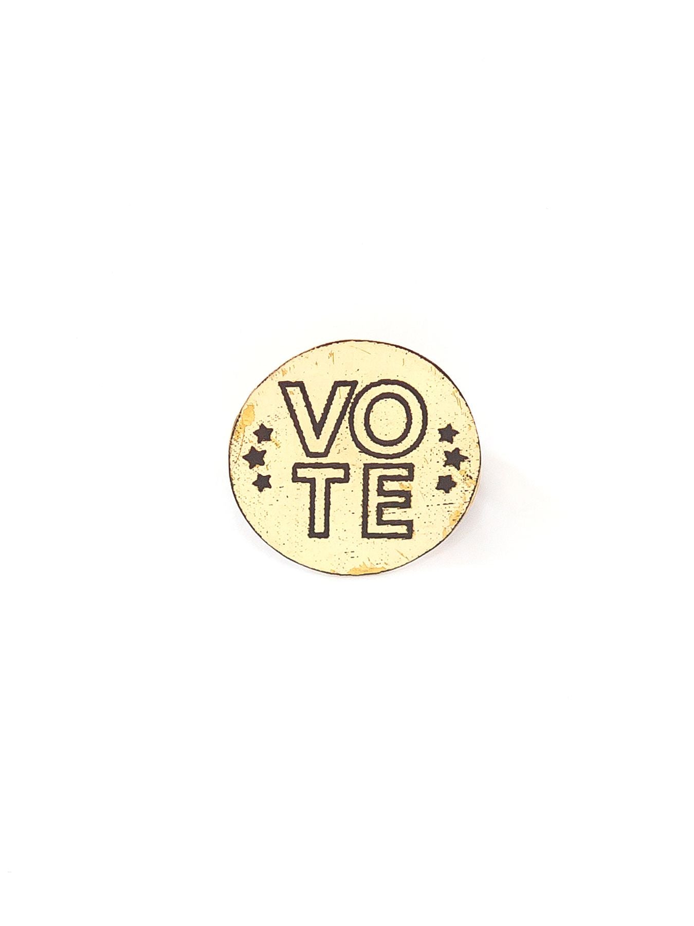 Vote Pins - Brass