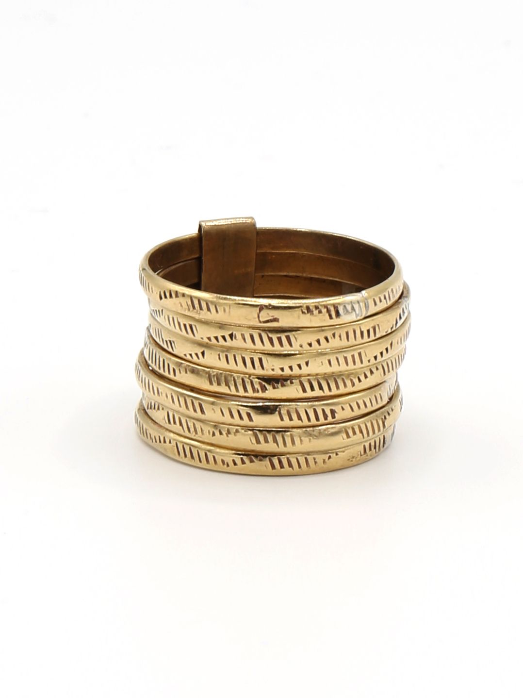 Stacked Armor Statement Ring