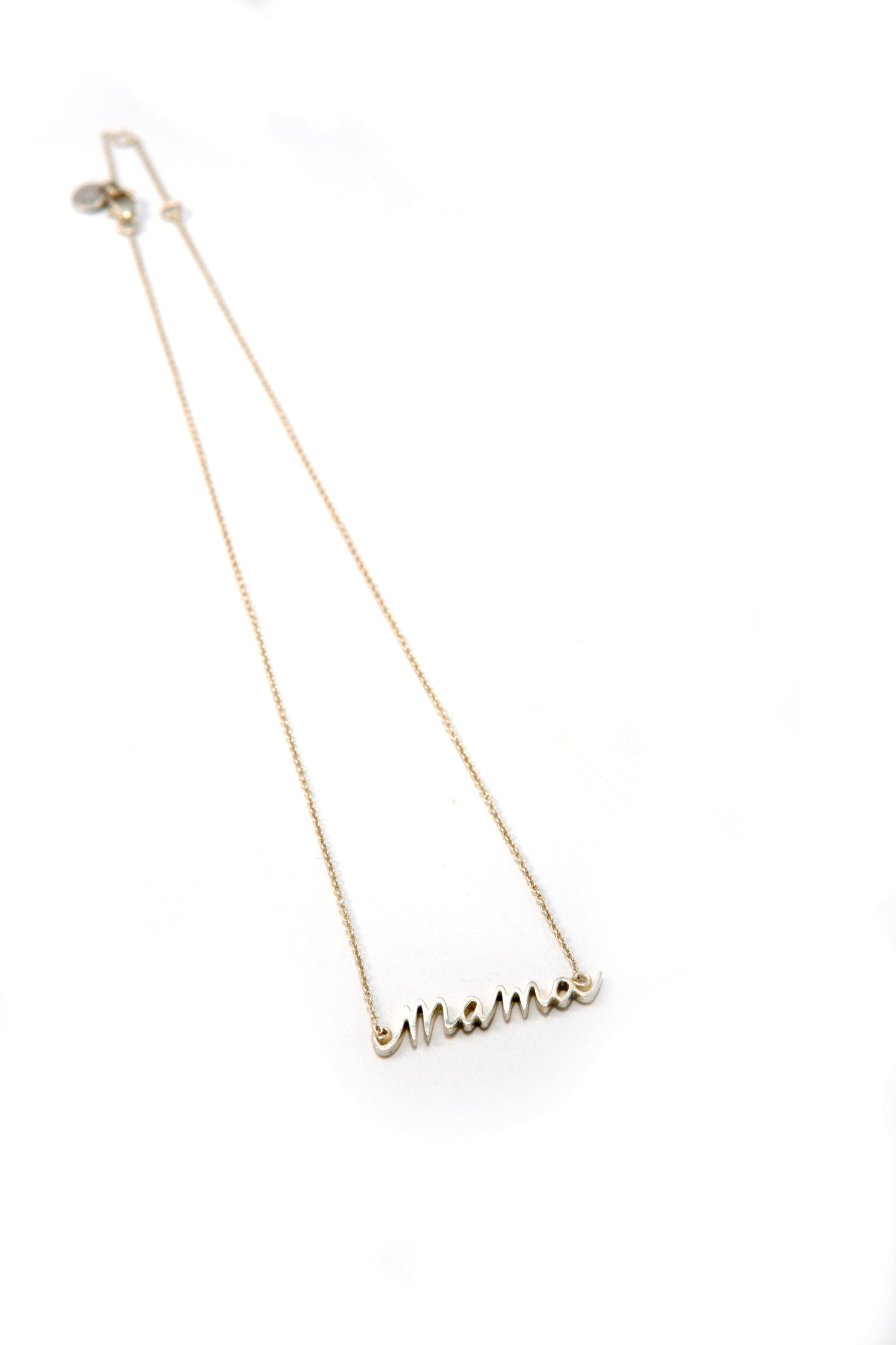 Mama Script Necklace