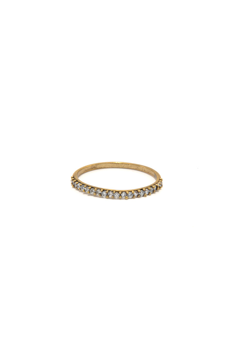 Delicate Glitz Brass Ring