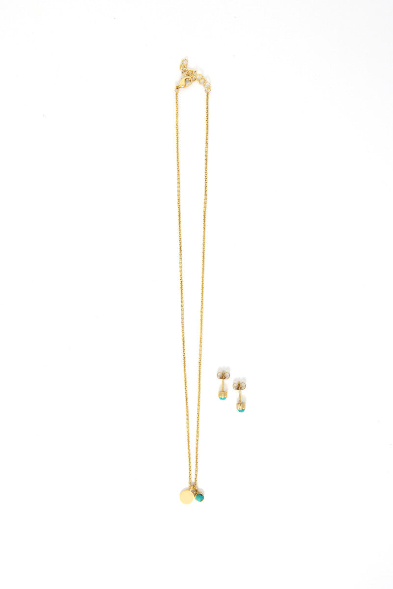 Full Collection: Birthstone Crystal Necklace and Earring Set