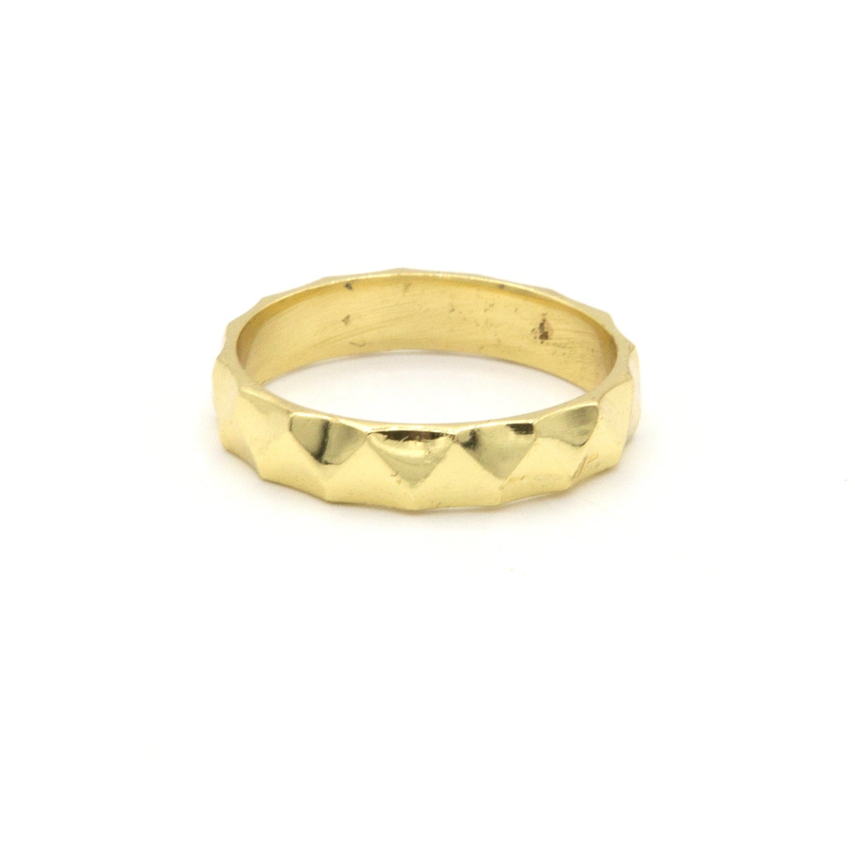 Brass Band Hammered Brass Ring Hammered Band Brass Ring Fair Anita