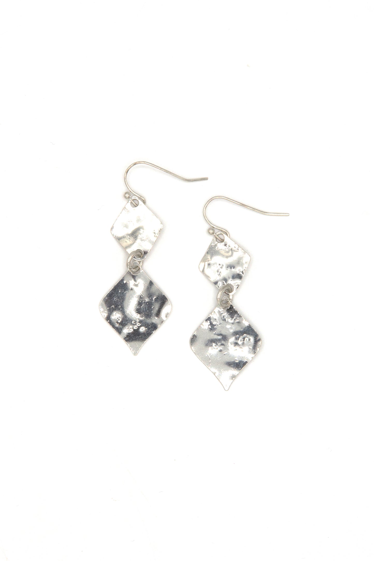 Hammered Rhombus Earrings