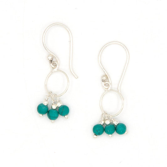 Petite Turquoise Dangle Earrings