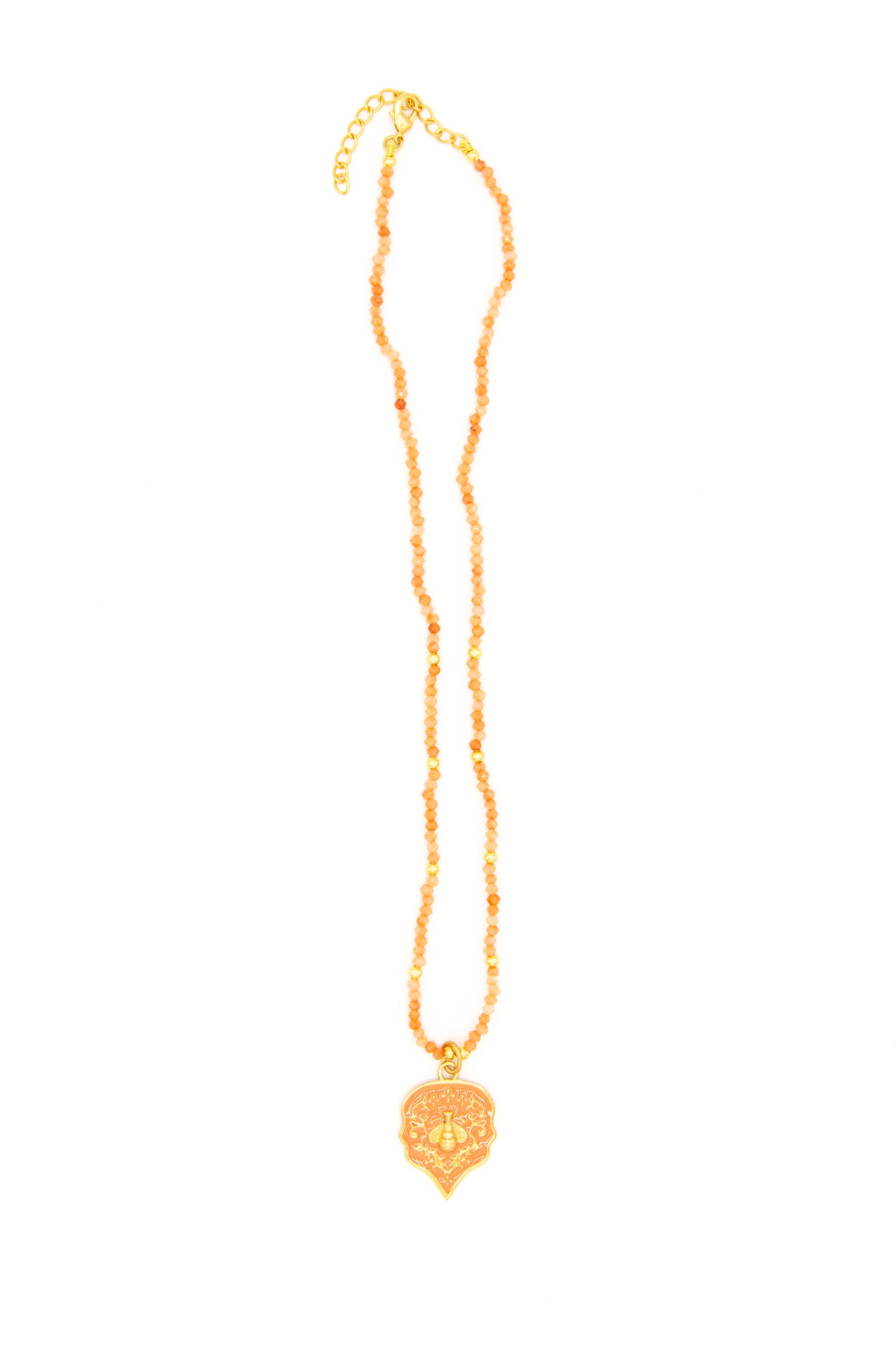Save the Bees Stone Pendant Necklace