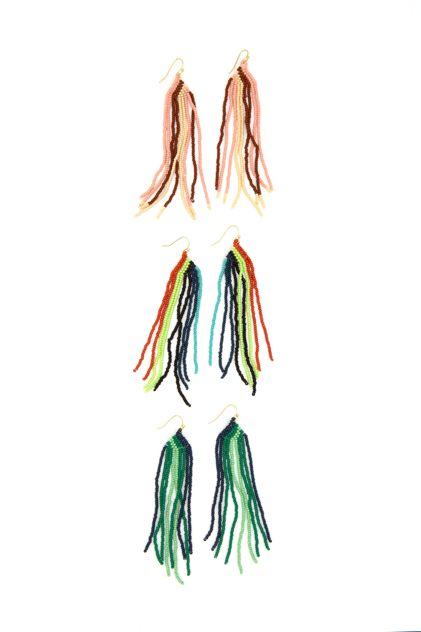 Beaded Fringe Earrings