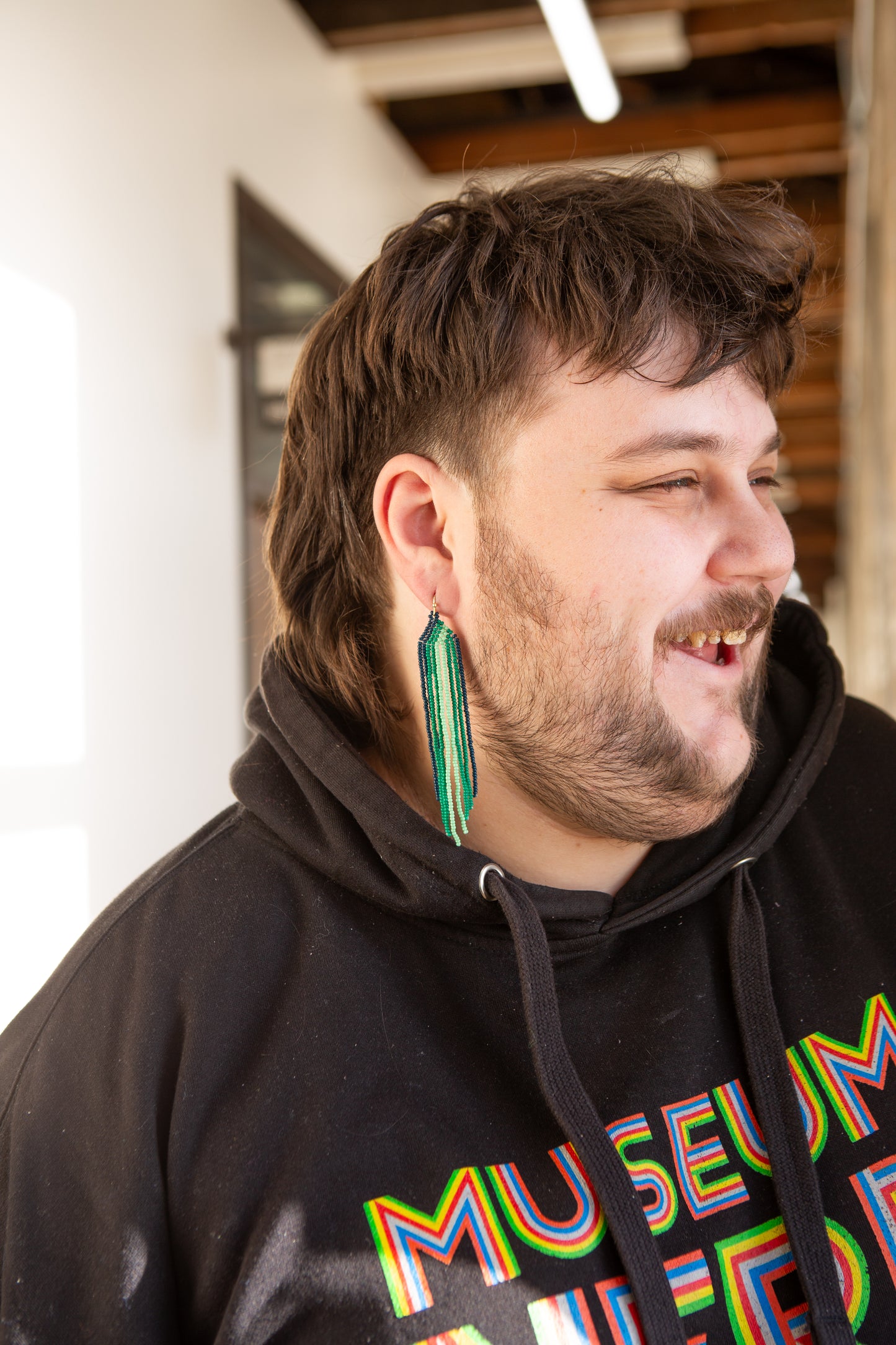 Beaded Fringe Earrings