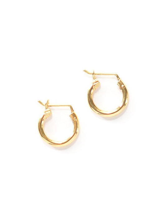 small ethically-made gold hoops | Fair Anita