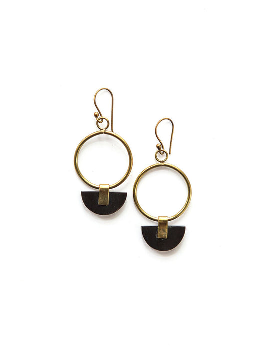 Art Deco Half Moon Earrings | Fair Anita