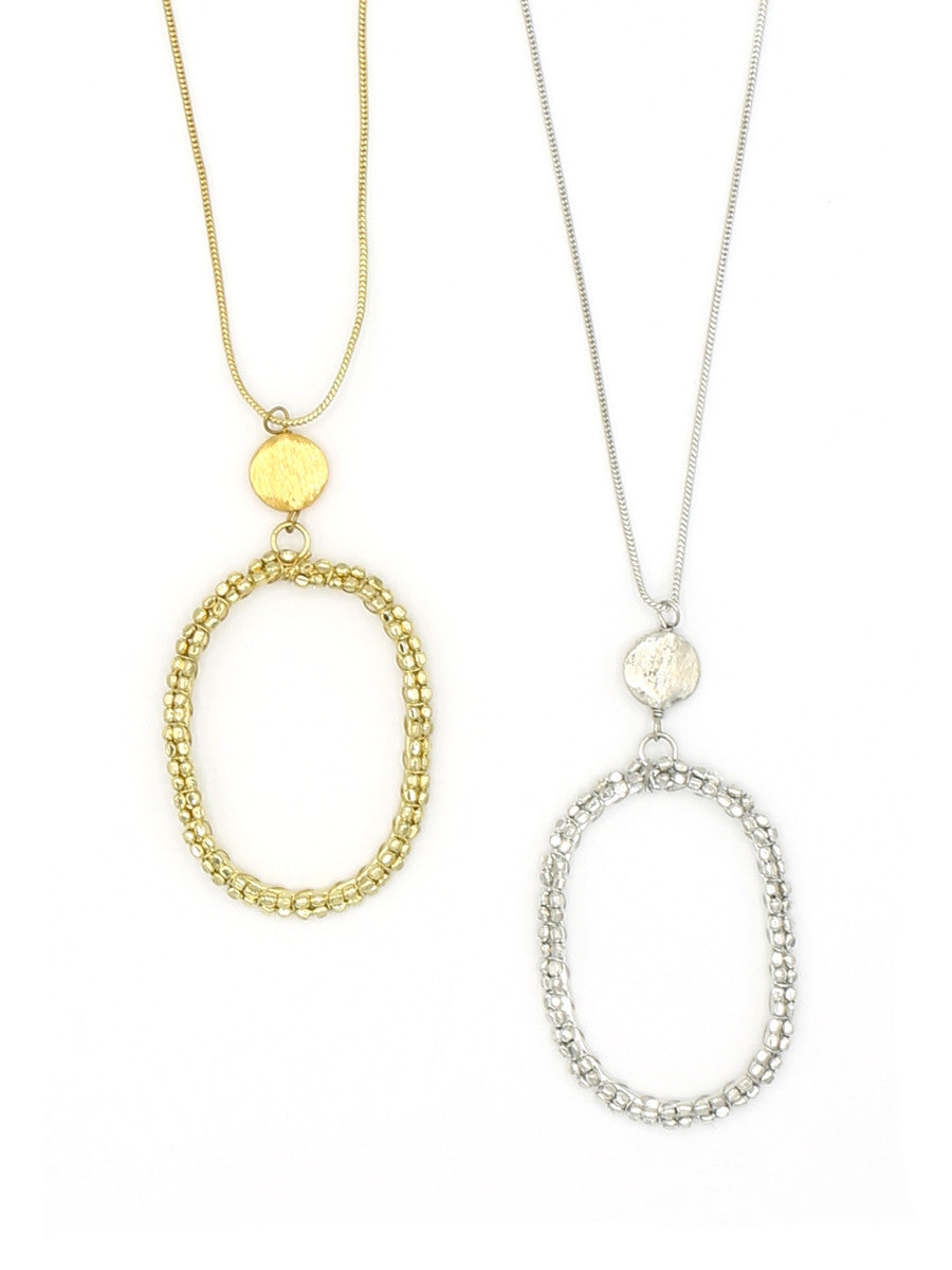 Beaded Hollow Necklace