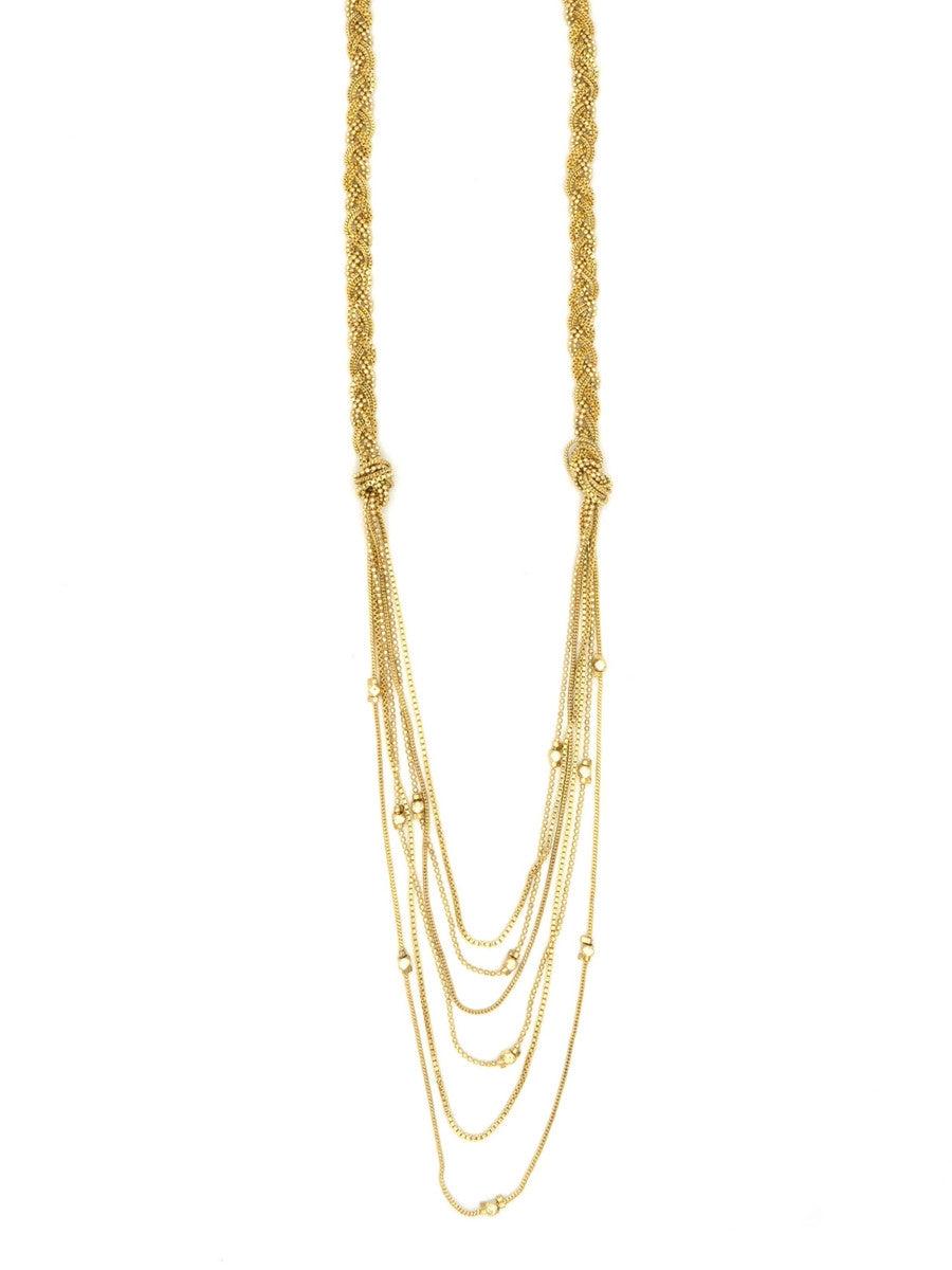 long layered metal necklace | Fair Anita