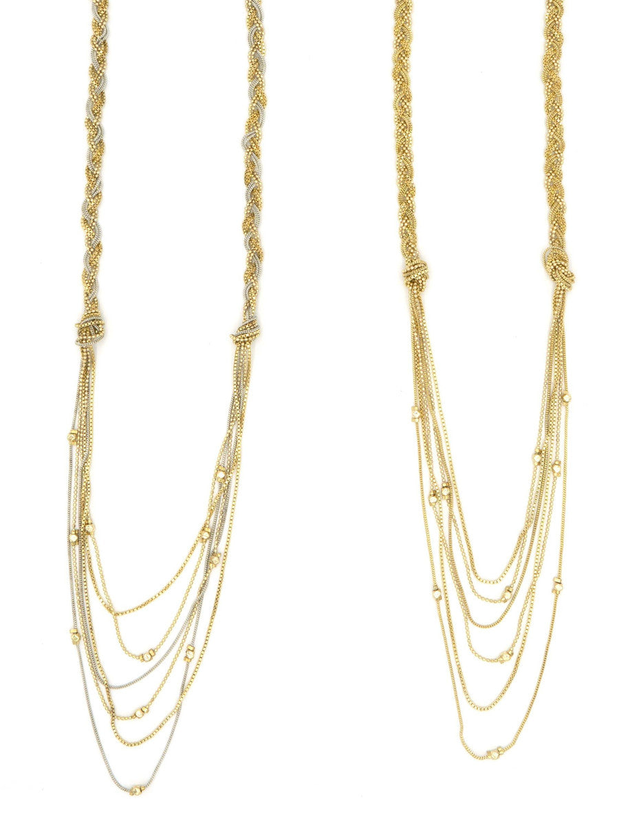 long layered metal necklace | Fair Anita