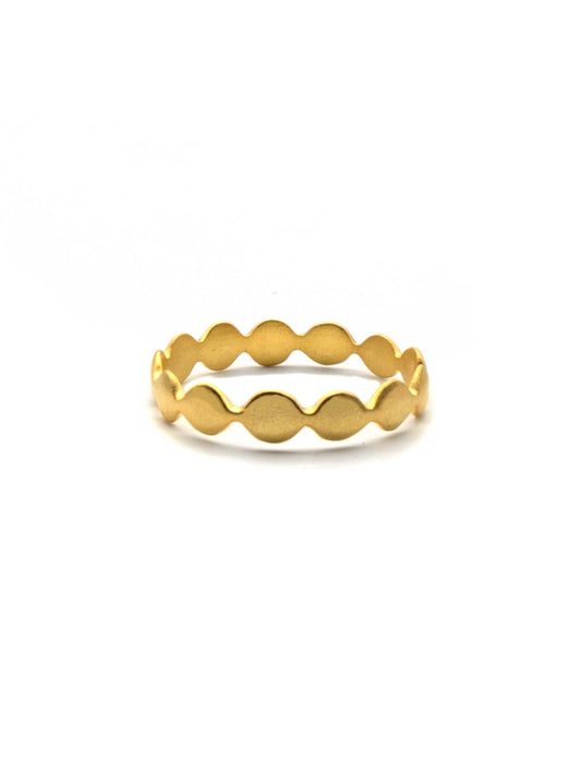 ethical affordable dot ring brass | Fair Anita