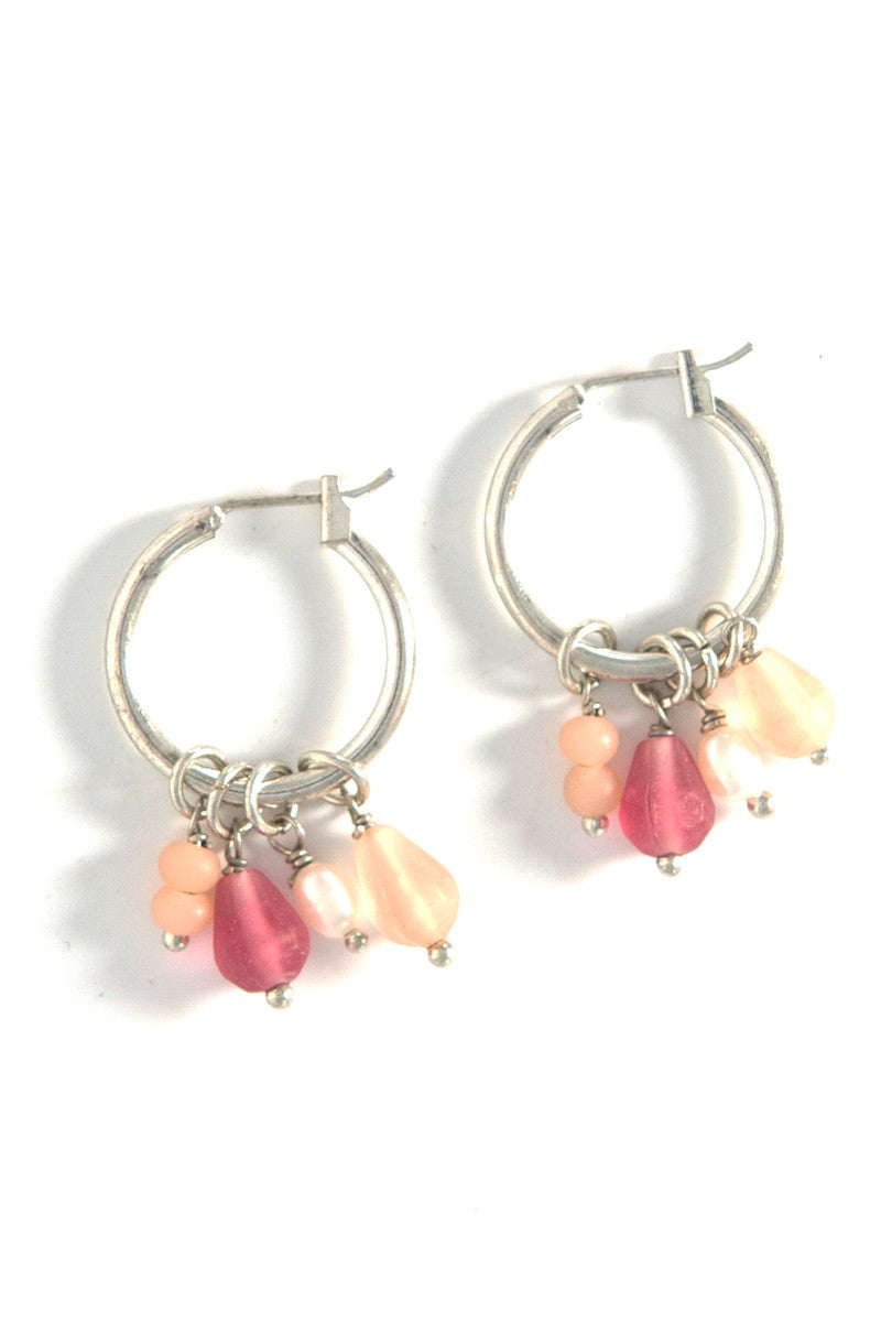 Charm Dangle Hoops