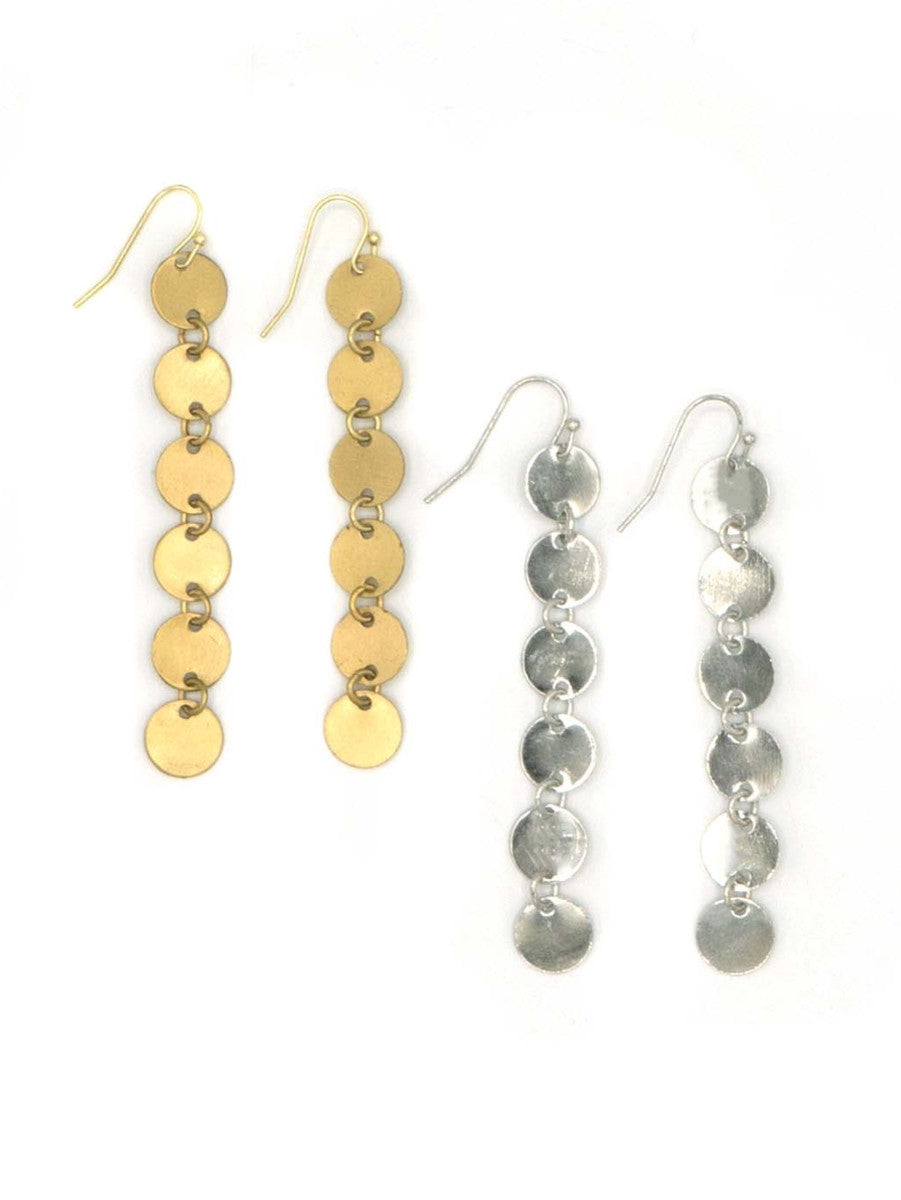 disc chain earrings_Fair Anita