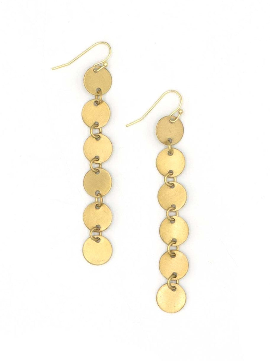 disc chain earrings_Fair Anita
