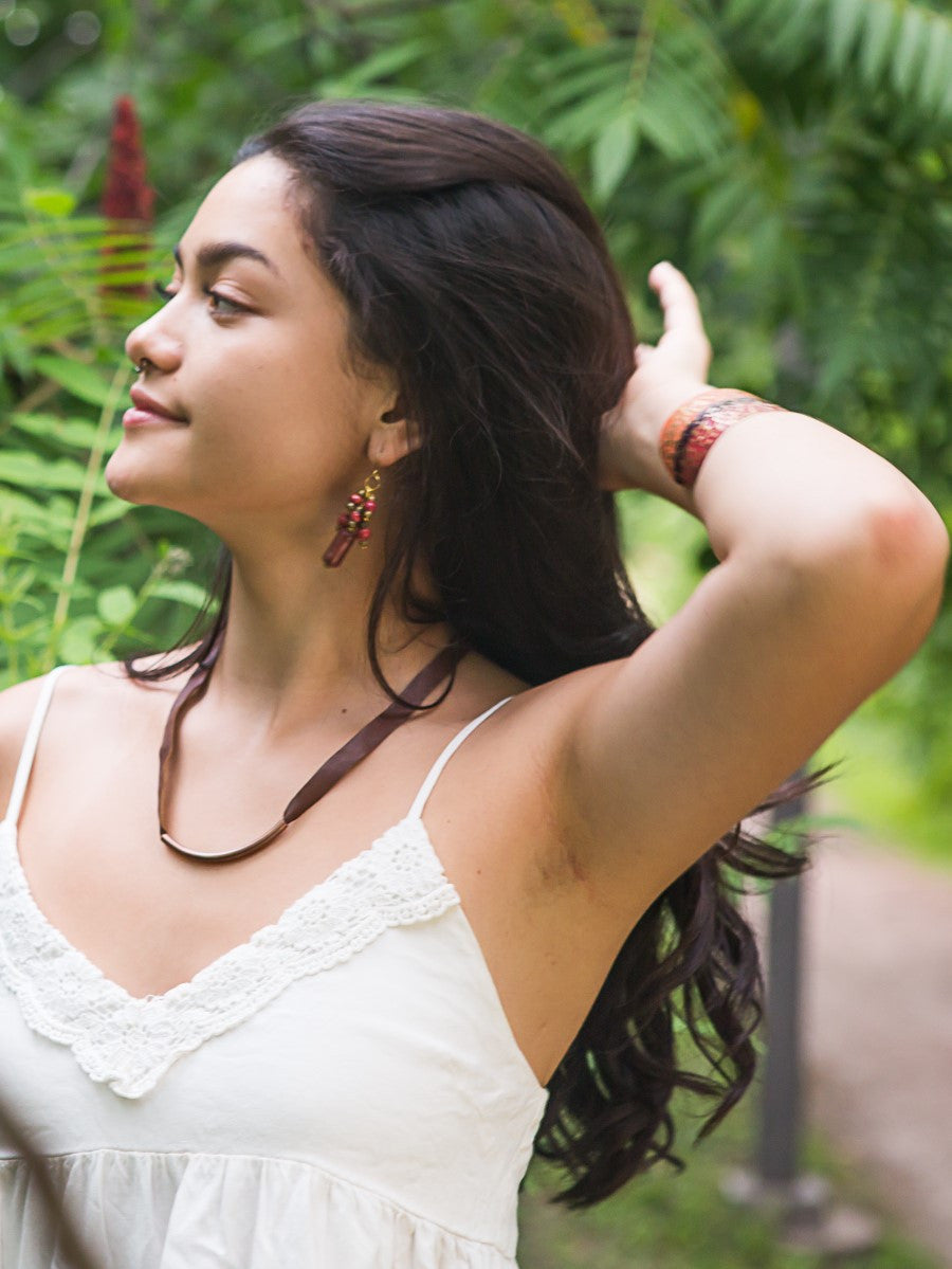 Short copper tube necklace | Fair Anita