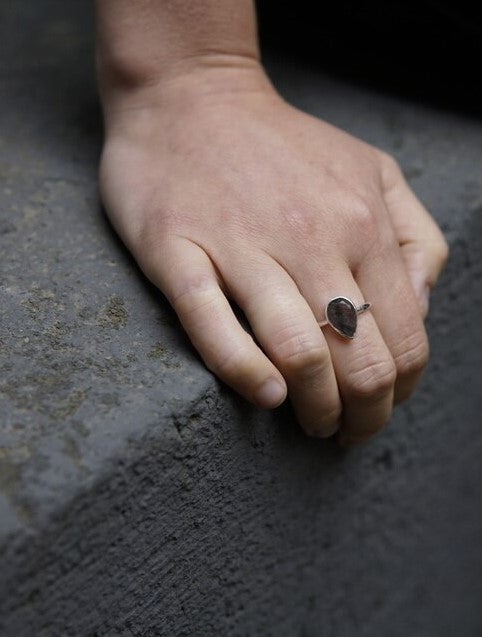 In Love and Labradorite Sterling Ring