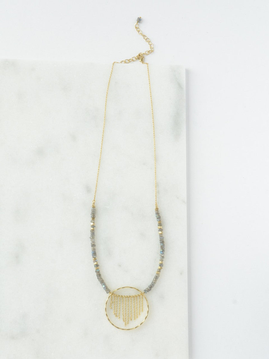 Labradorite statement necklace | Fair Anita