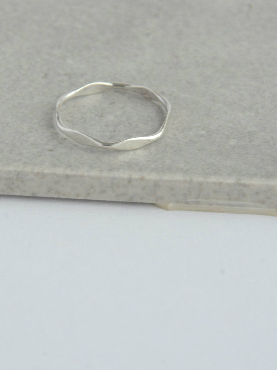 Thin sterling silver stacking rings | Fair Anita