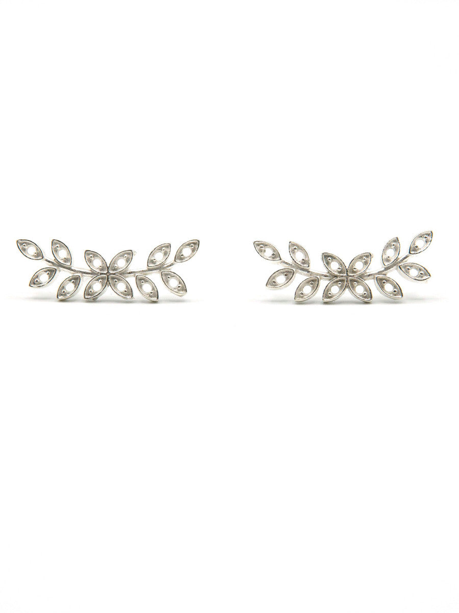 silver leaf studs runner | Fair Anita