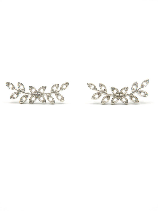 silver leaf studs runner | Fair Anita