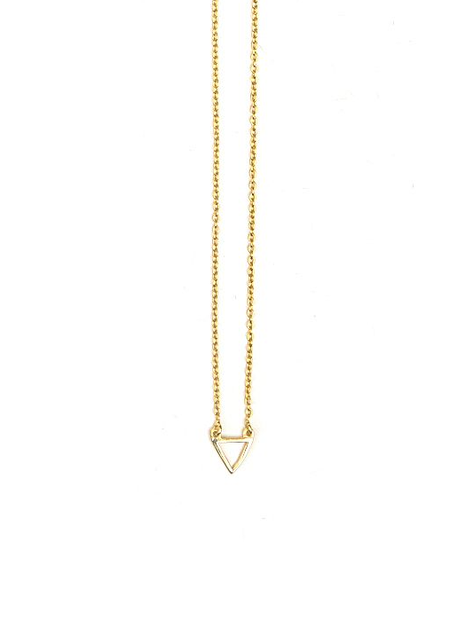 small triangle gold necklace  | Fair Anita