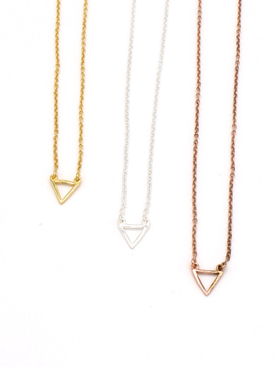 Delicate Triangle Necklace