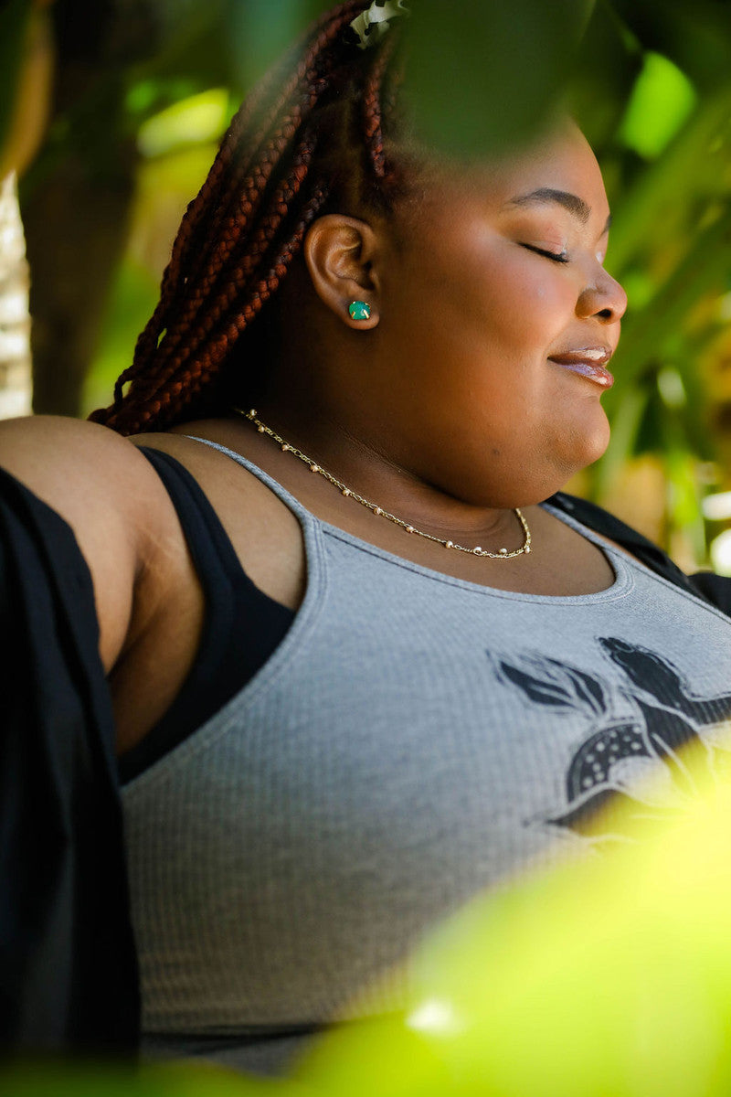 angora green and brass studs affordable | Fair Anita