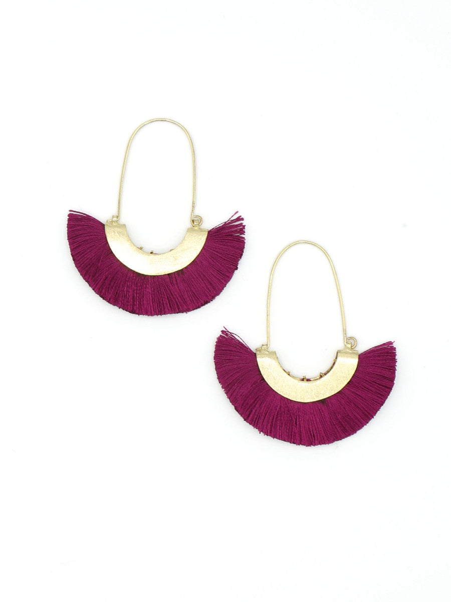 ethically made fringe hoops | Fair Anita