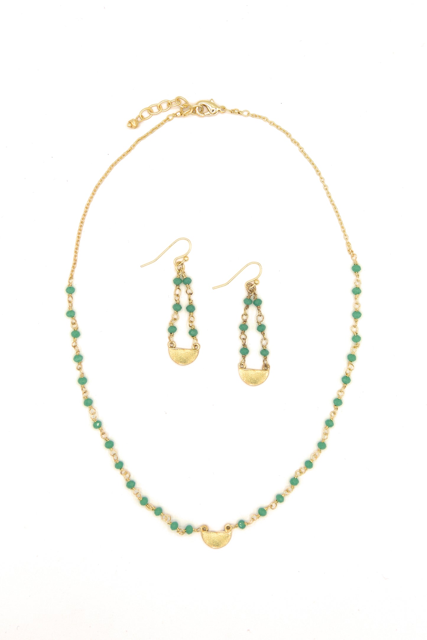 Gladiolus Crystal Necklace