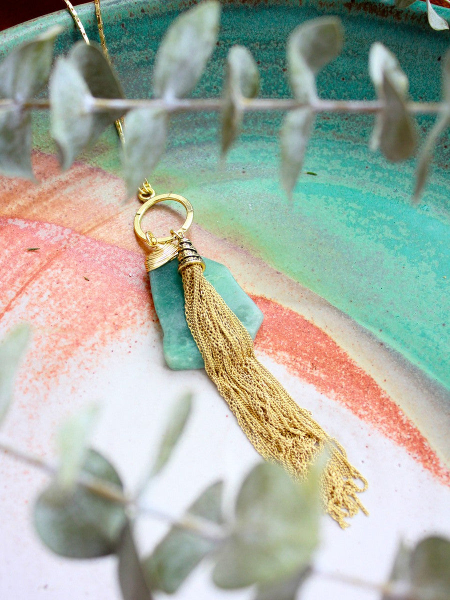 front clasp tassel necklace | Fair Anita