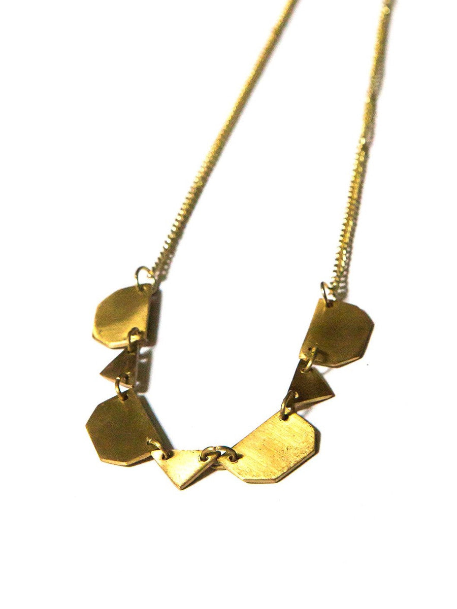 geometric shapes chunky necklace | Fair Anita