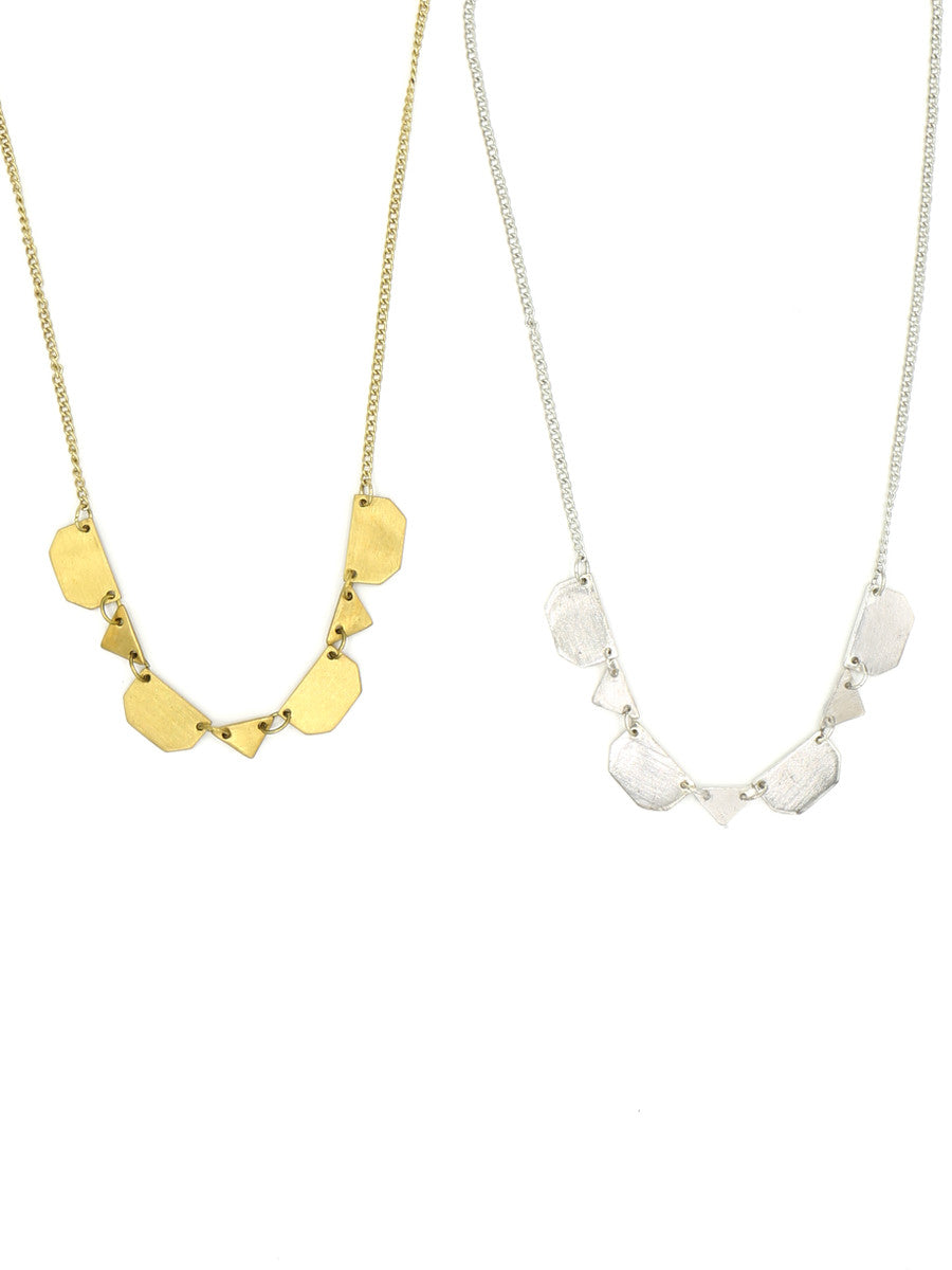 geometric shapes chunky necklace | Fair Anita