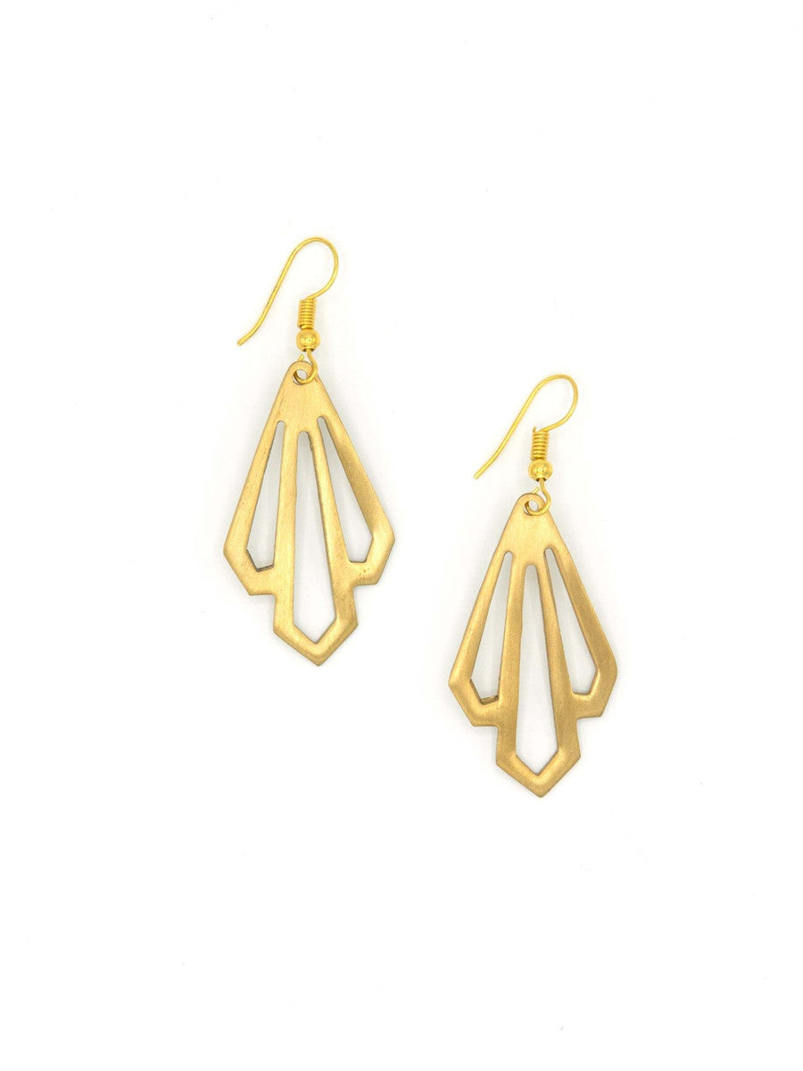 Diamond Geometric Earring | Fair Anita