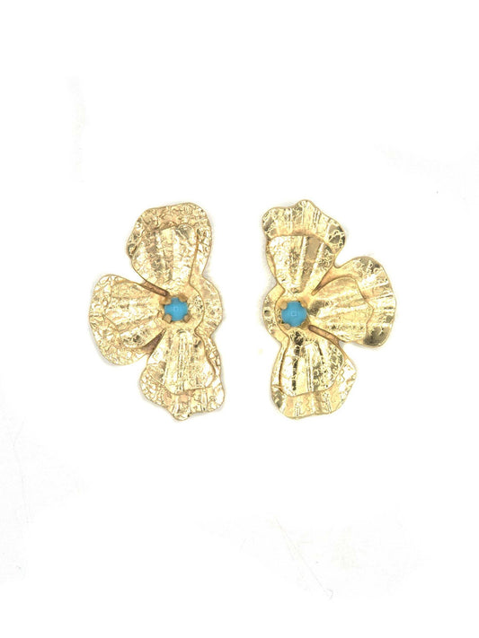 organic statement gold studs | Fair Anita