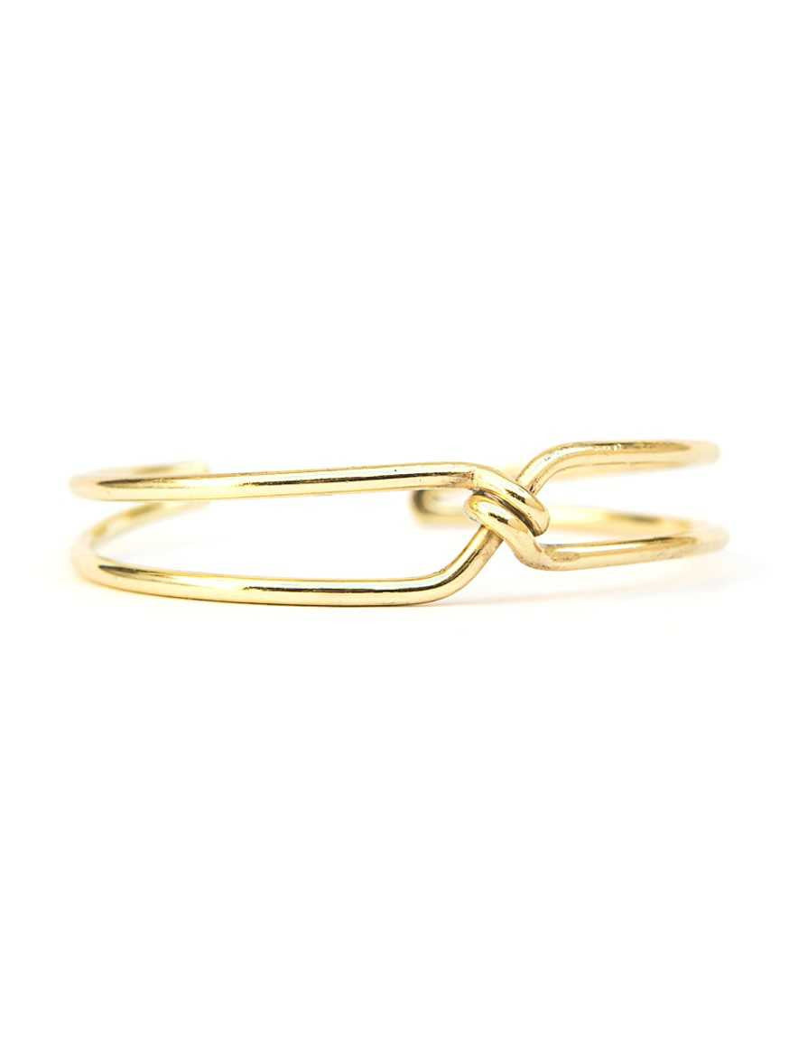 Knotted Cuff - Brass