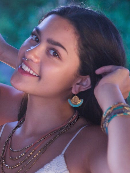 copper turquoise southwest earrings | Fair Anita
