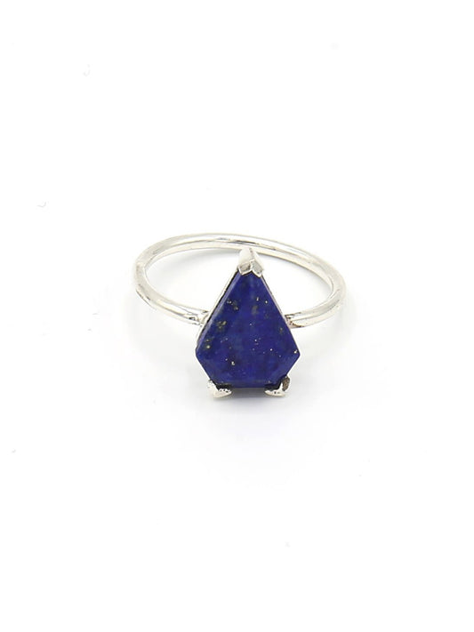 triangle lapis sterling ring | Fair Anita