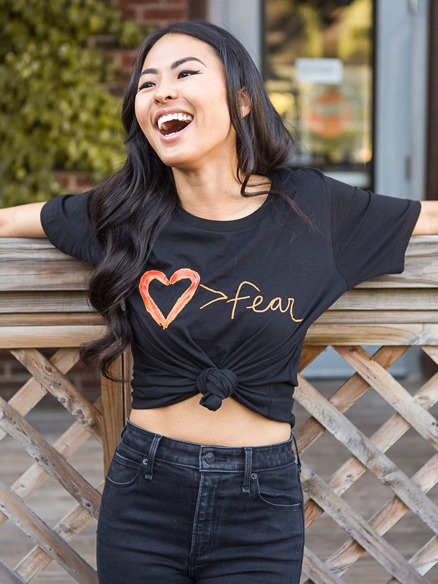 Love trumps fear organic cotton tee | Fair Anita