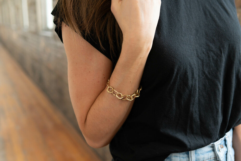 Luxe Brass Chunky Chain Bracelet