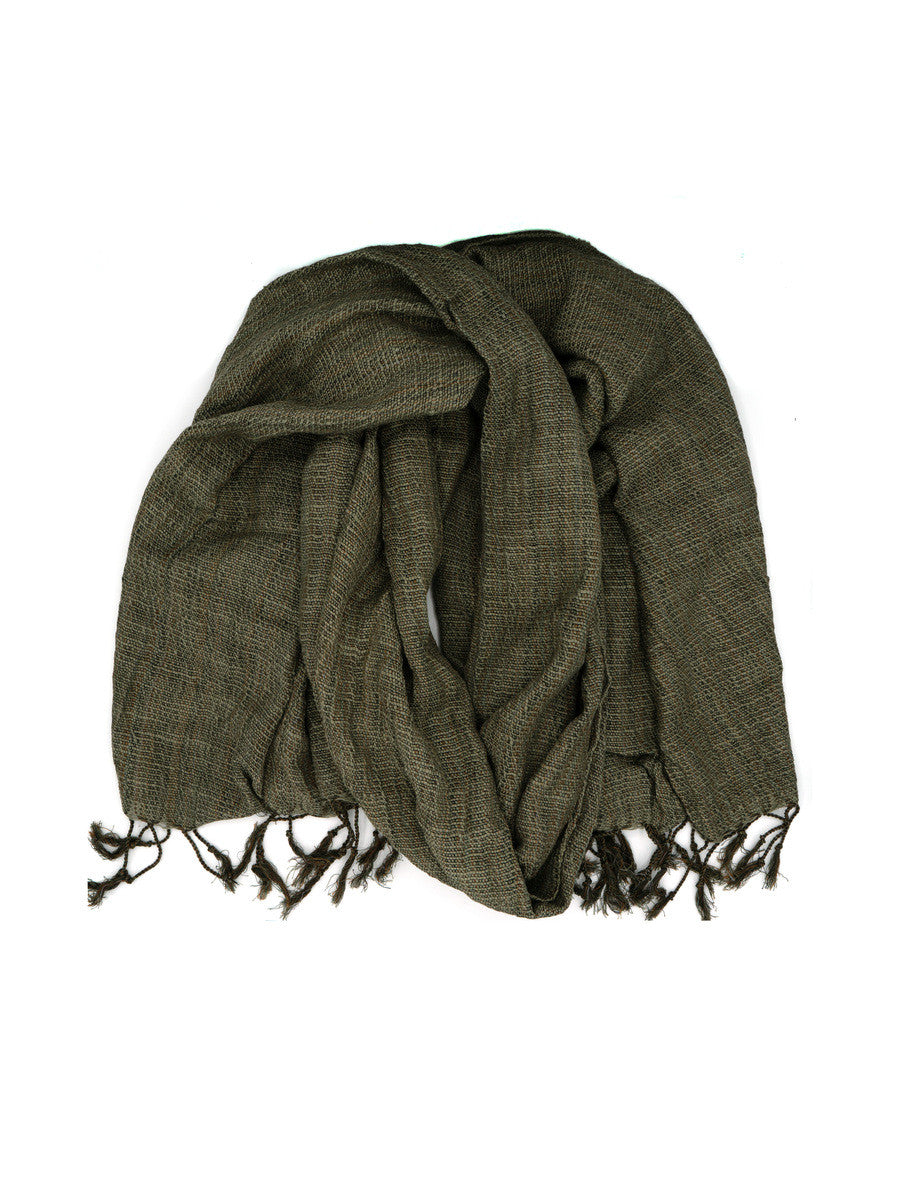 Woven Simplicity Scarf - Moss