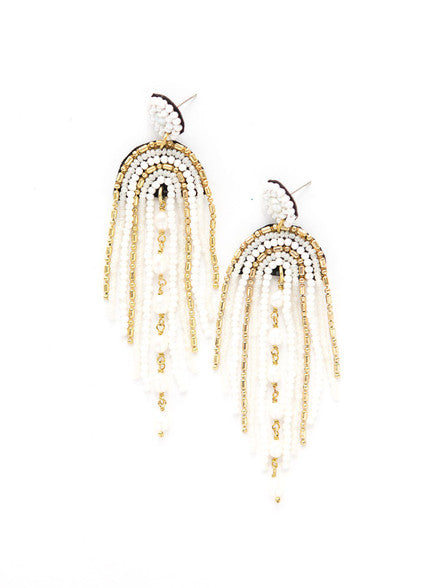 Pearlescent Chandelier Earrings