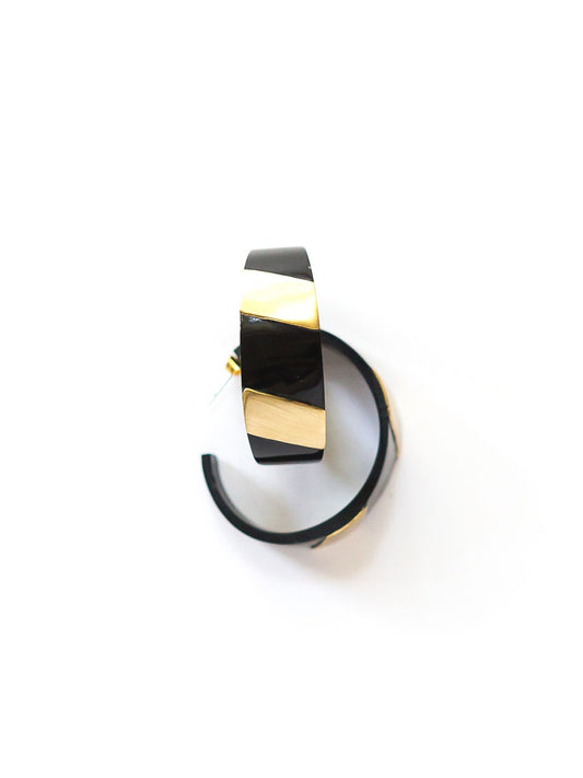 80s horn and brass hoops small | Fair Anita