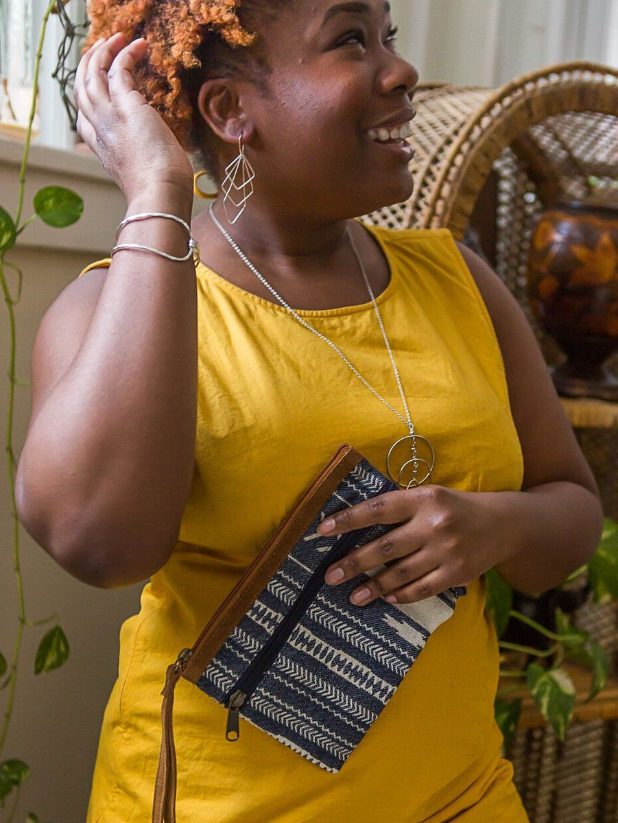 Blue Pattern Versatile Clutch | Fair Anita