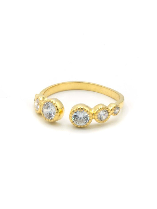 sparkly brass adjustable ring_Fair Anita