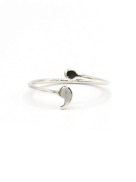 Ethical sterling semi-colon ring | Fair Anita