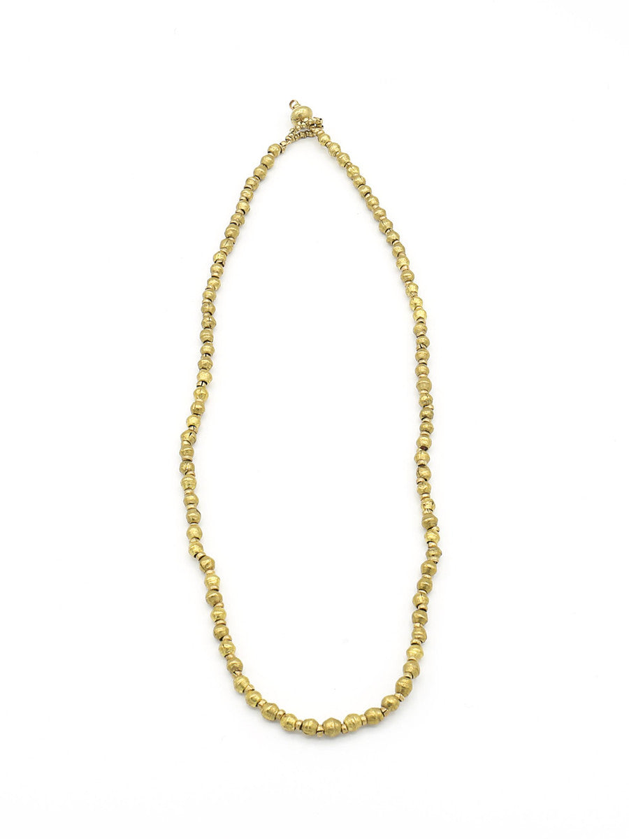 ethically made upcycled brass short necklace | Fair Anita