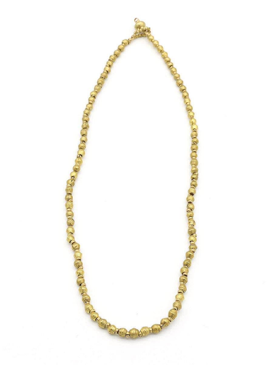 ethically made upcycled brass short necklace | Fair Anita