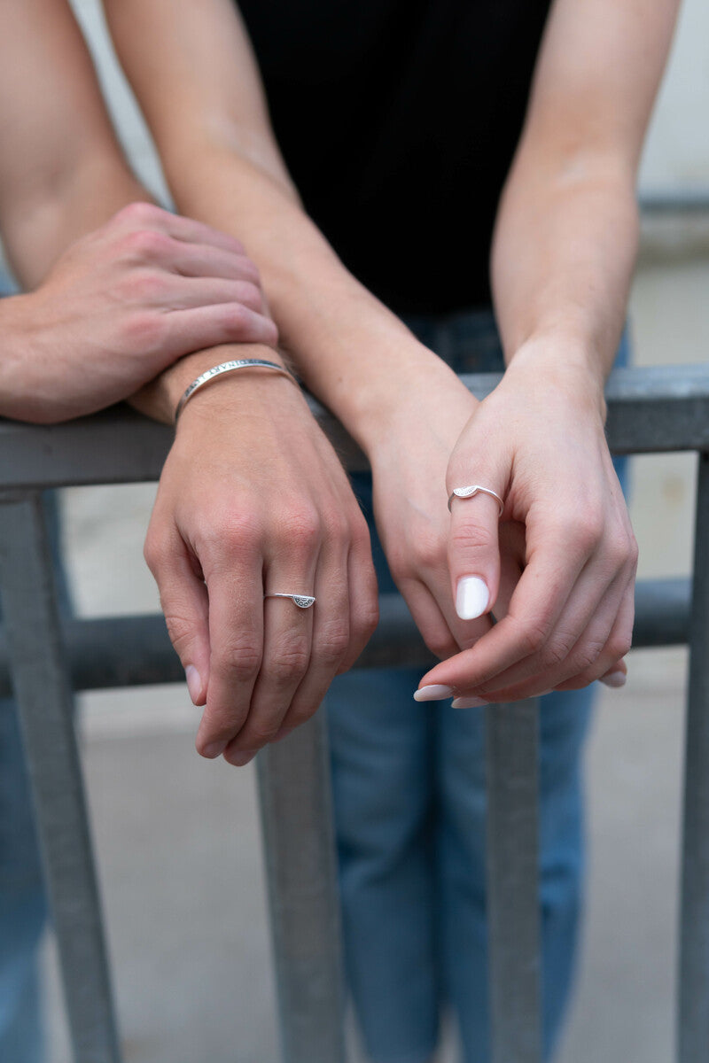 Soleil Moon Sterling Ring Set